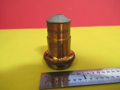 ANTIKES SPENCER BUFFALO MESSING OBJEKTIV 10X MIKROSKOP TEIL WIE PIC &amp; FT-6-156