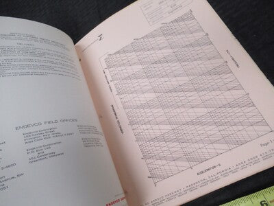 ENDEVCO VINTAGE INSTRUCTIONS MANUAL ACCELEROMETER 2200 AS PICTURED &50-FT-07