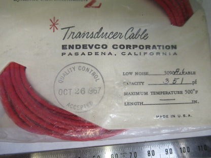 PCB ENDEVCO LOW NOISE CABLE 3090A 90DEG for accelerometer  AS PICTURED S7-A-22
