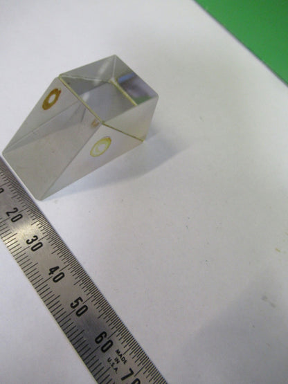 ANTIQUE BAUSCH LOMB GLASS PRISM OPTICS MICROSCOPE PART AS PICTURED  V3-A-55
