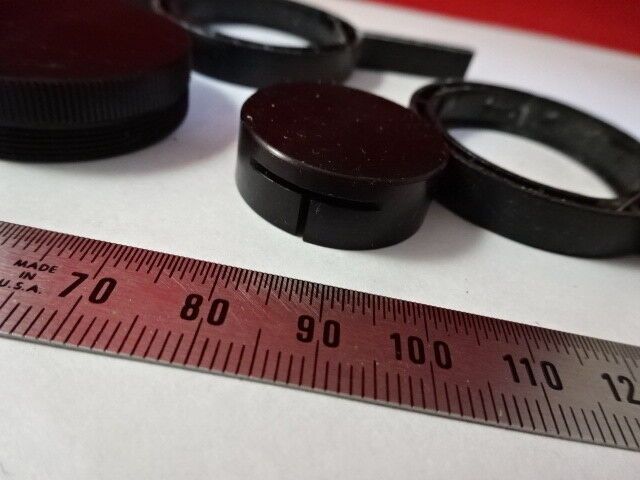FOR PARTS LOT 6 EA  MICROSCOPE PARTS ASSORTED MOUNTS OPTICS AS IS &U7-B-42