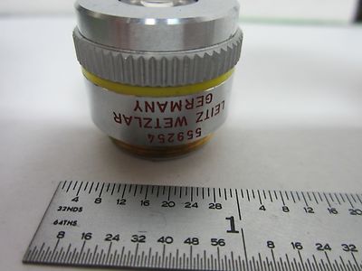 MICROSCOPE OBJECTIVE LEITZ GERMANY NPL FLUOTAR 10X INFINITY OPTICS BIN#L4-08