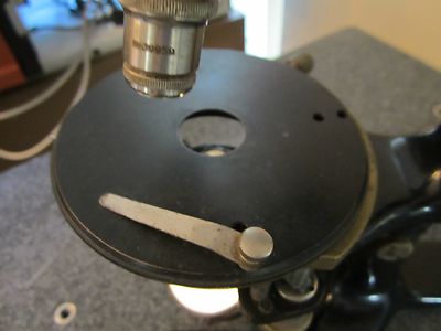 VINTAGE OPTICAL ANTIQUE BRASS MICROSCOPE REICHERT  as shown OPTICS #LOBBY