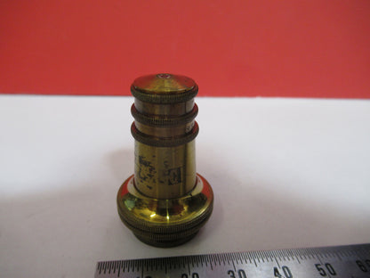 ANTIQUE  CARL ZEISS GERMANY "E" OBJECTIVE MICROSCOPE PART AS PICTURED G4-A-109