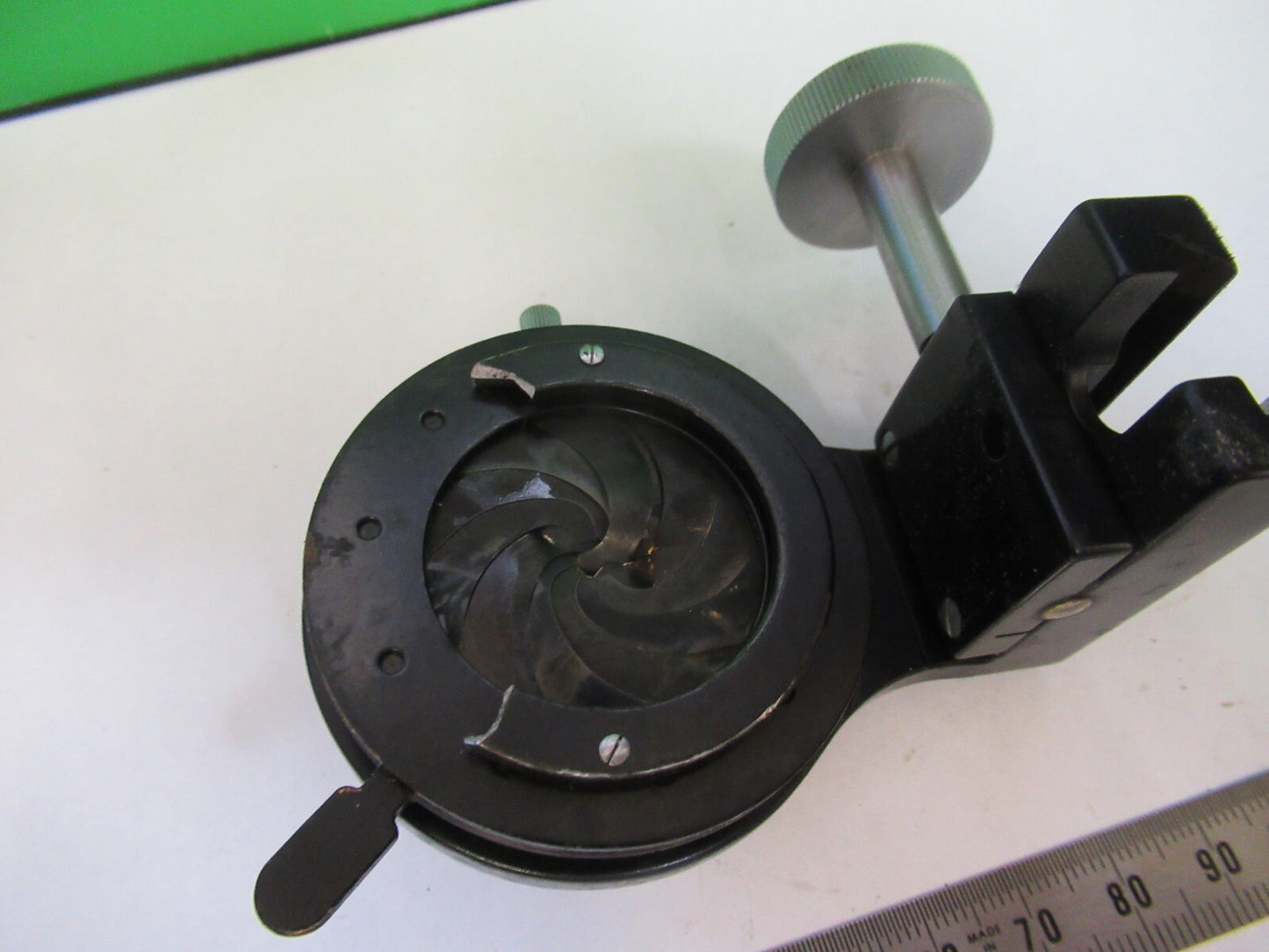 Bausch & Lomb Condenser + Iris Antique Microscope Part Optics