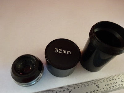 Microscope Part Tessar Bausch & Lomb Objective Lens 32 mm Optics