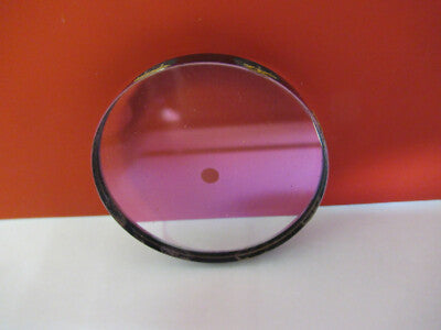 Optical Mil Spec Coated Lens hole in middle uncoated Optics