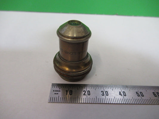 Antique Brass Objective Bausch & Lomb Optics Microscope