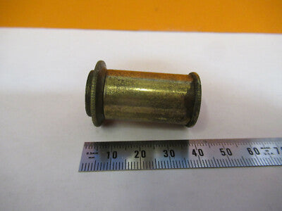 Antique Carl Zeiss AG Brass Lens Objective Microscope Part
