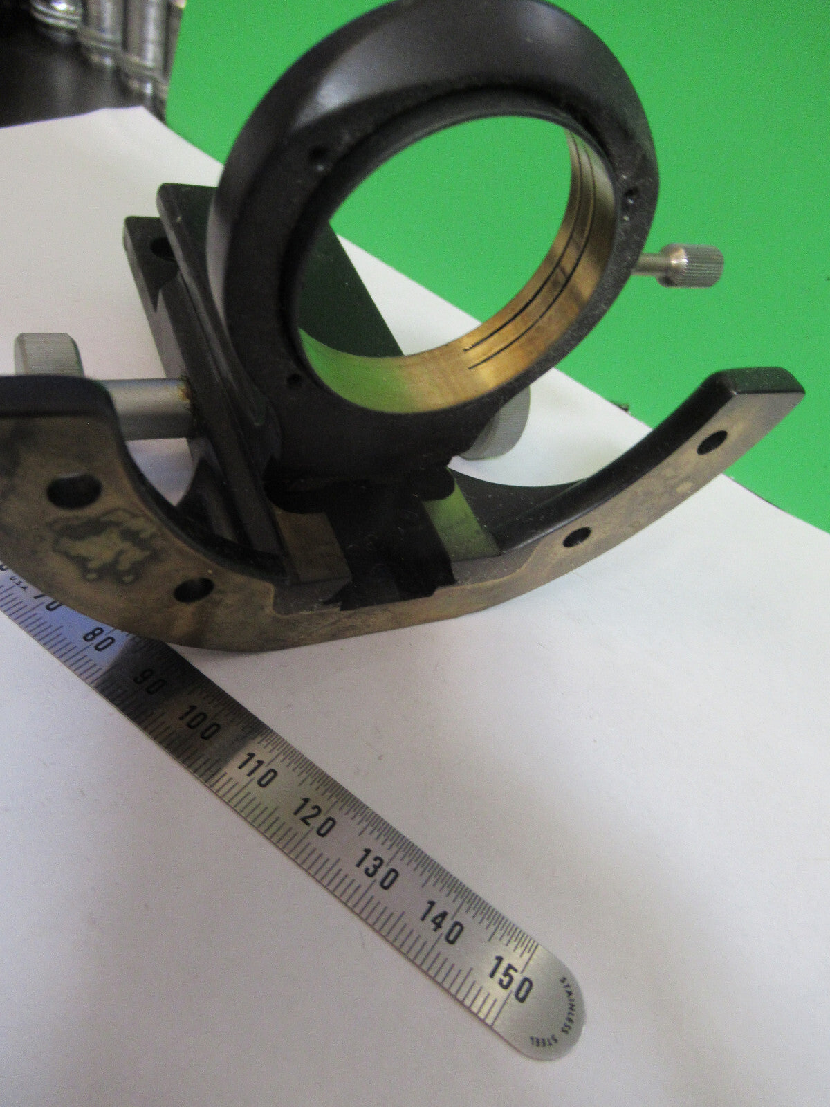 Wild M20 Brass Stage +Cond Holder Microscope Part