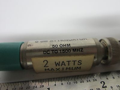 MINI CIRCUITS ATTENUATOR CAT-6 6 dB BNC FREQUENCY RF MICROWAVE AS IS BIN#FI-V-62