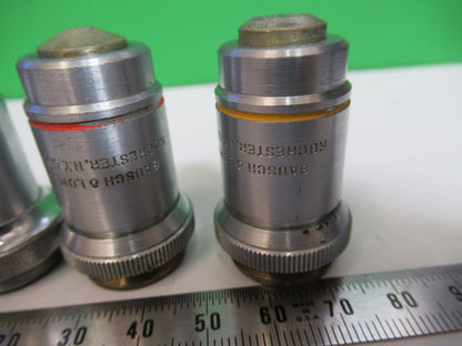 Lot 3 Ea Bausch & Lomb Kyowa Objectives Microscope Part