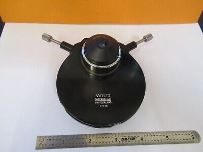 WILD HEERBRUGG SWISS PHASE CONDENSER MICROSCOPE PART OPTICS AS PICTURED &50-A-39