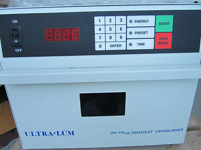 ULTRA LUM UV ULTRAVIOLET UVC-508 CLEANER FOR SEMICONDUCTORS OR CROSSLINKER PHARM