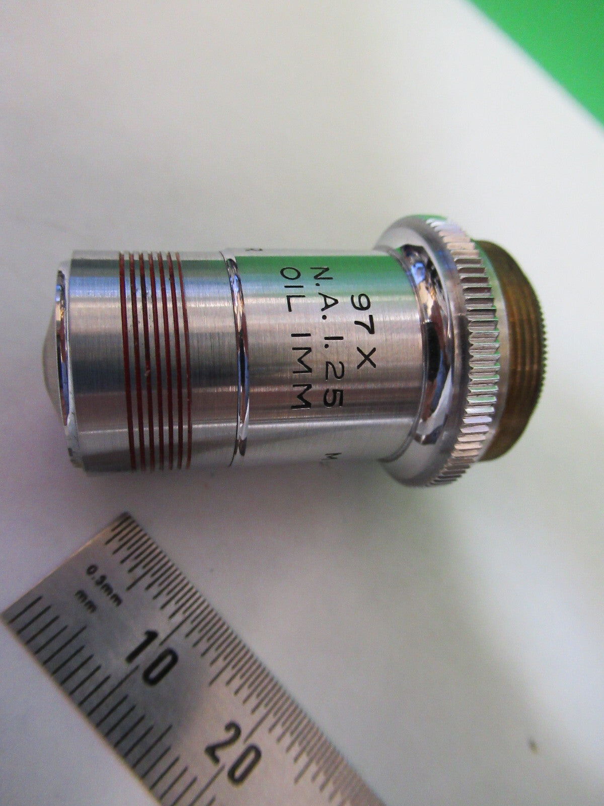 OBJECTIVE AO SPENCER 97X LENS OPTICS MICROSCOPE PART AS PICTURED X6-A-53