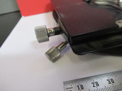 WILD SWISS HEERBRUGG STAGE TABLE XY ROTATES MICROSCOPE PART AS PICTURED V7-A-72