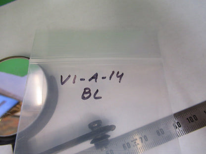 ANTIQUE BAUSCH LOMB MIRROR ASSEMBLY OPTICS MICROSCOPE PART AS PICTURED  V1-A-14