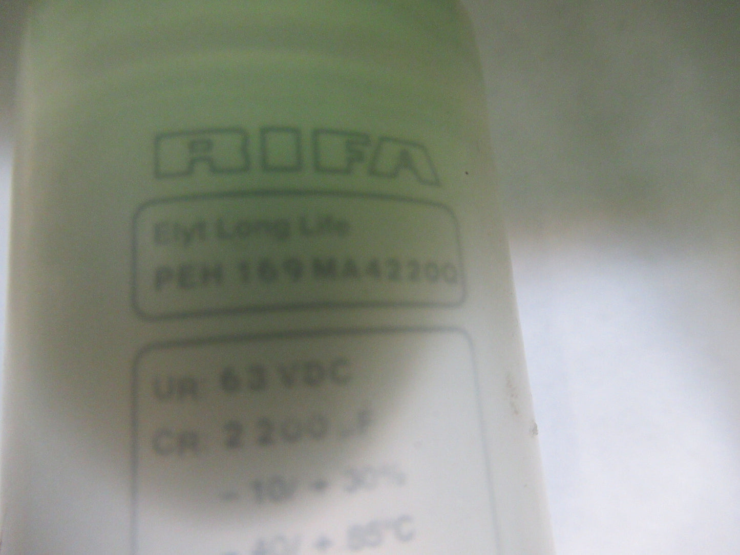 CAPACITOR HIGHLY STABLE RIFA 63V 2200um AS PICTURED &H3-B-37