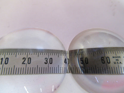 NIKON  JAPAN OPTICAL PAIR PLANO CONVEX LENSES AS PICTURED Y7-B-14