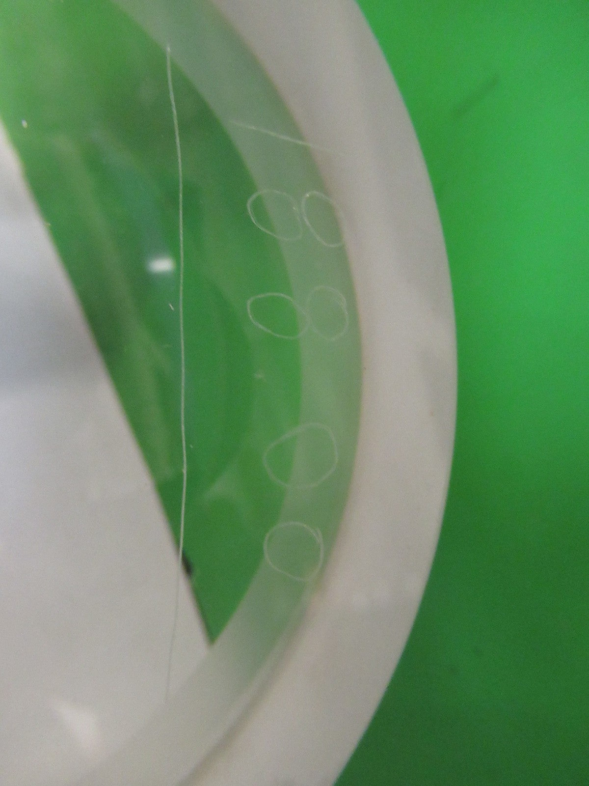 HUGE OPTICAL PLANO CONCAVE THICK GLASS MIL SPEC OPTICS AS PICTURED V3-A-13