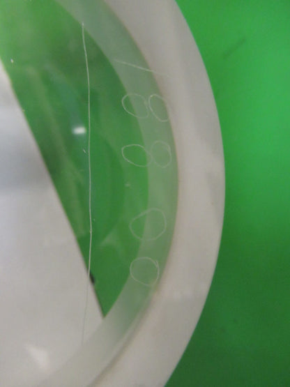 HUGE OPTICAL PLANO CONCAVE THICK GLASS MIL SPEC OPTICS AS PICTURED V3-A-13