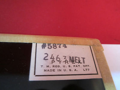 Huge Optical Glass Melt Pyrex 2463 for Filters Dark Laser Optics