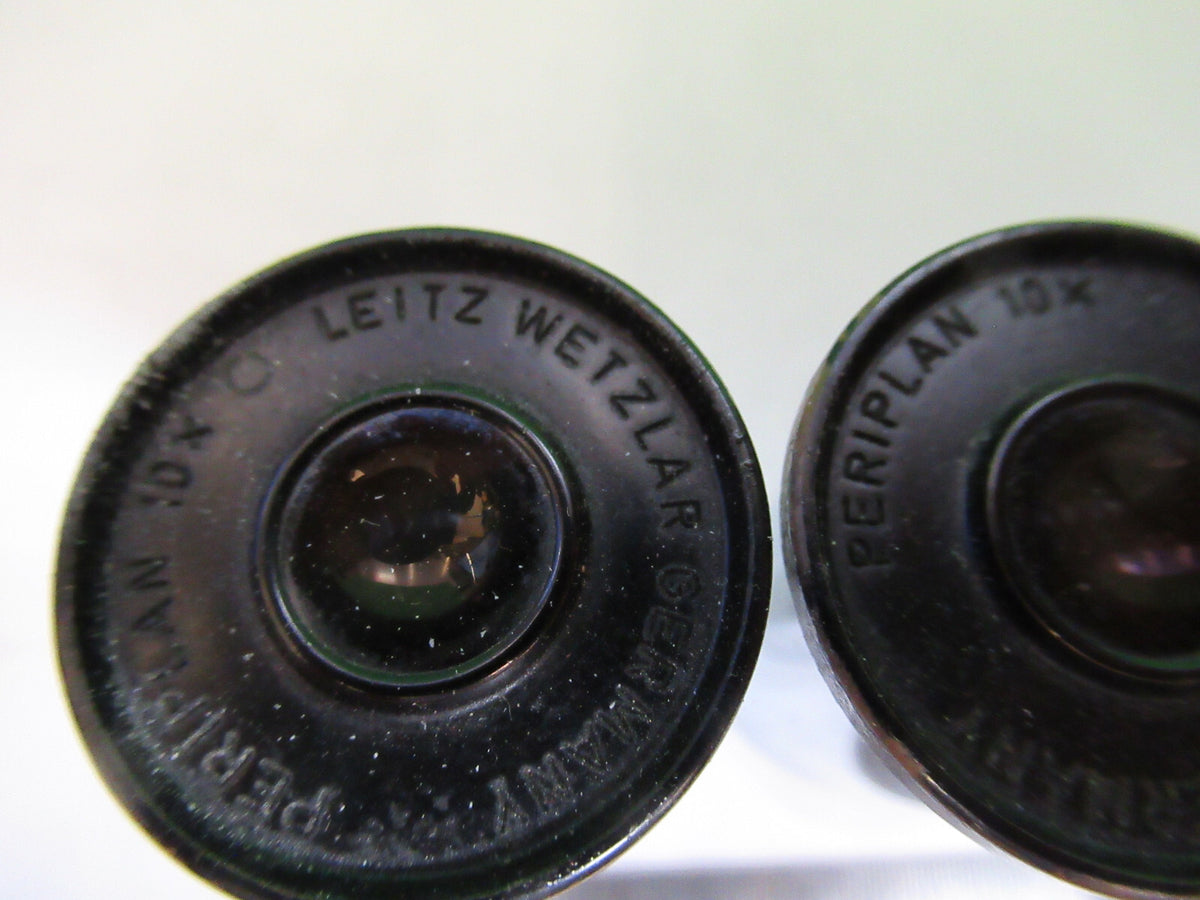 LEITZ WEZTLAR PAIR EYEPIECES 10X OPTICS MICROSCOPE PART AS PICTURED X4-A-34