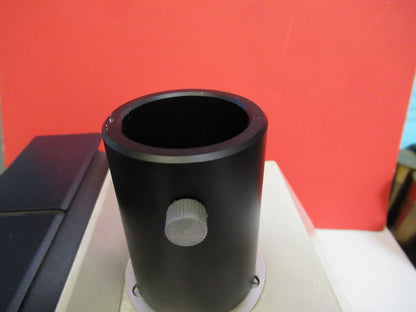 LEICA LEITZ GERMANY DMRB TRINOCULAR HEAD MICROSCOPE PART AS PICTURED T5-A-03