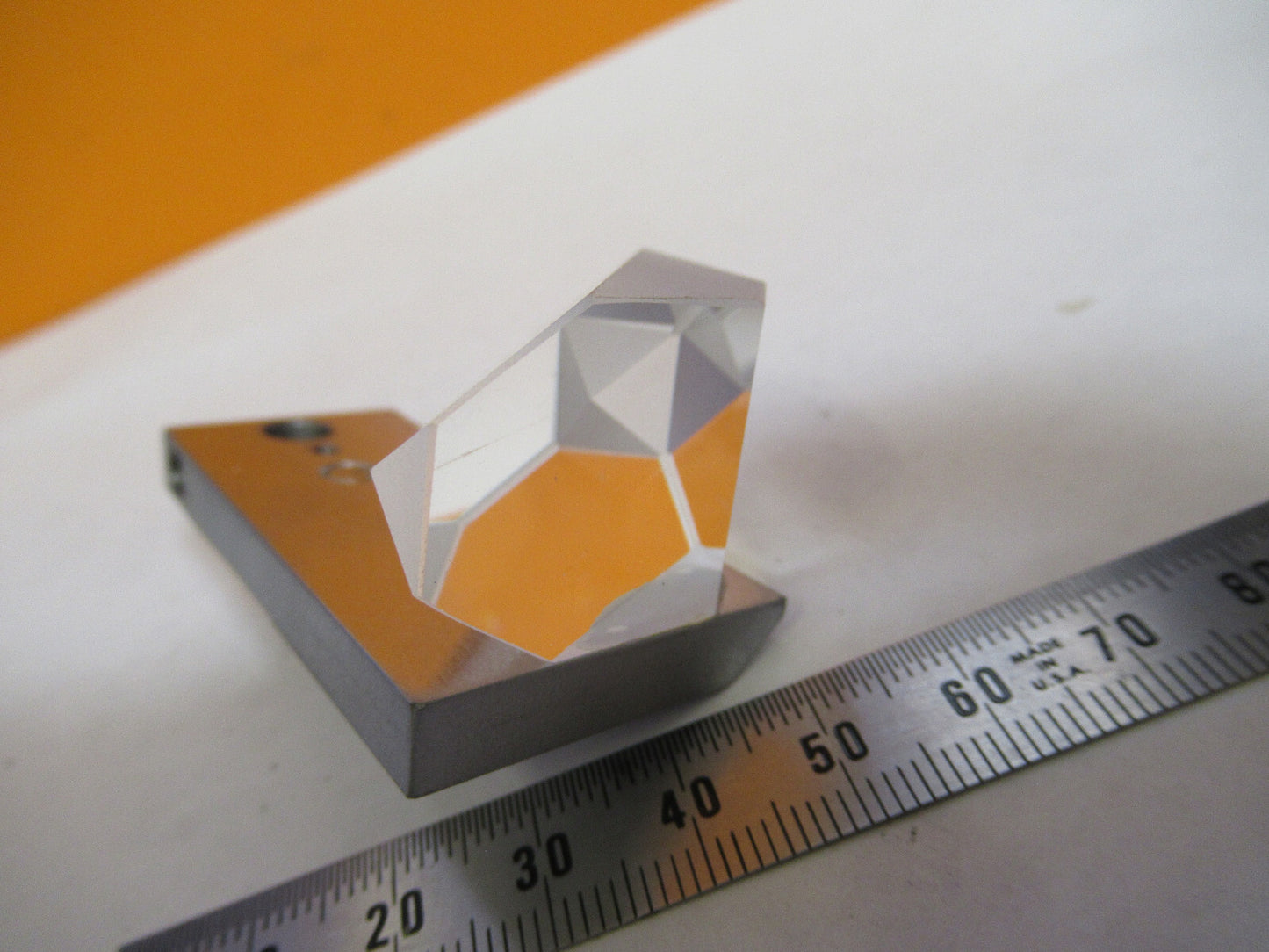GAERTNER MOUNTED PRISM OPTICS MICROSCOPE PART AS PICTURED Y2-A-91