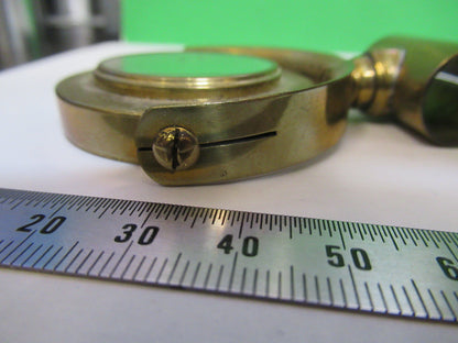 Antique Brass Mirror James Parkes England Microscope Part