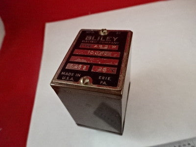 Vintage Quartz Crystal Frequency Control Bliley Electric Co. 100 kHz AR21W B