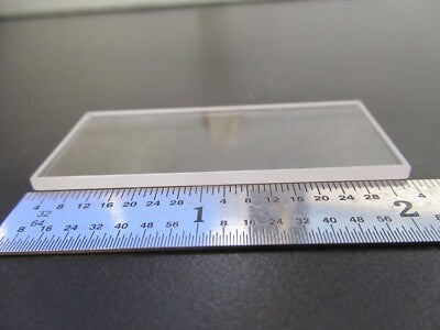 OPTICAL RECTANGULAR GLASS PLATE OPTICS AS PICTURED &A7-A-45