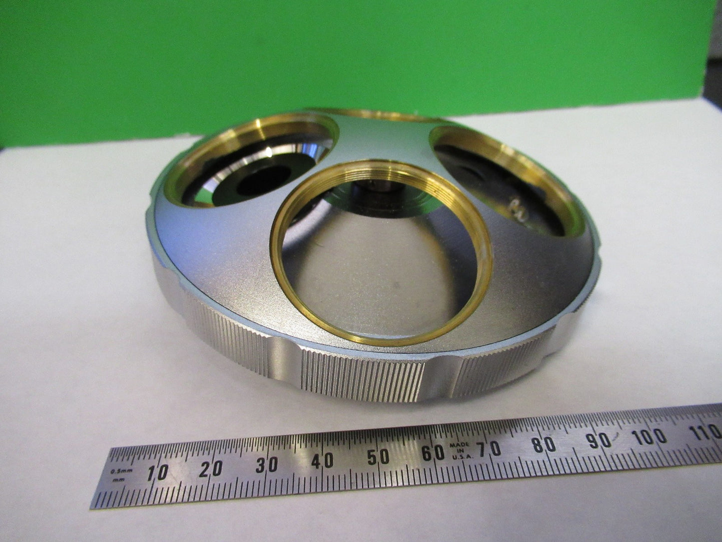 MITUTOYO ULTRAPLAN 378-013 nosepiece quad 38mm MICROSCOPE PART U8-B-07