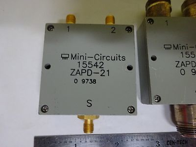 RF MICROWAVE FREQUENCY SPLITTER MINI CIRCUITS ZAPD-21 ZAPDJ-2 AS IS BIN#X2-22
