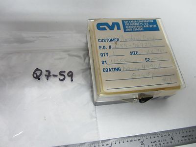 OPTICAL CVI LENS FILTER NORTHROP LASER OPTICS AS IS BIN#Q7-59