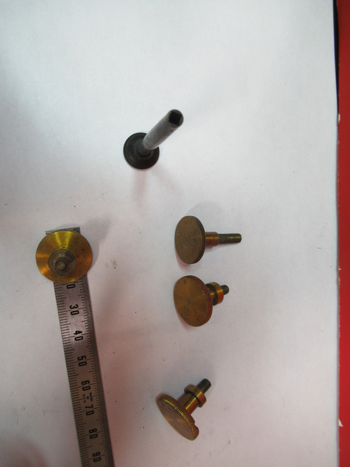 ANTIQUE BRASS LOT VERY OLD SCOPES MICROSCOPE PART AS PICTURED S3-B-03