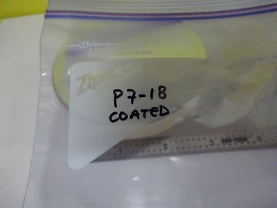 OPTICAL  DICHROIC COATED FLAT FUSED SILICA MIRROR LASER OPTICS AS IS BIN#P7-18