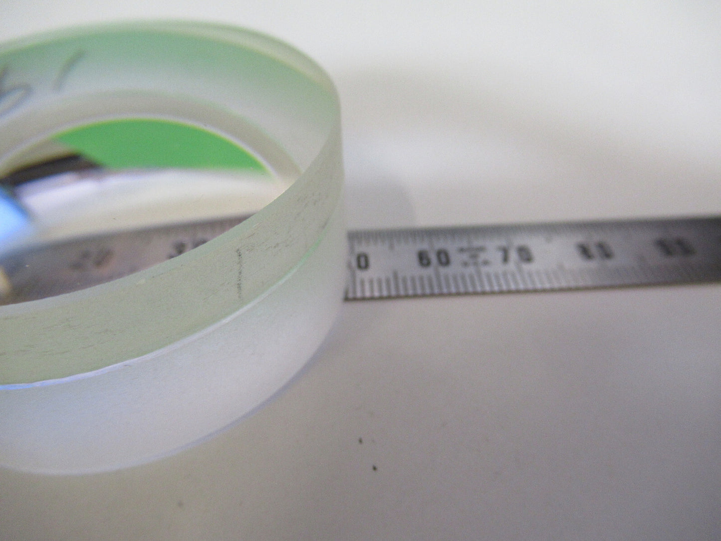 OPTICAL BK7 THICK DOUBLET LENS CONCEX CONCAVE LASER OPTICS AS PICTURED X4-A-83