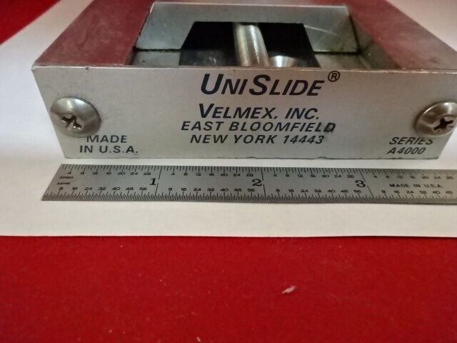 POSITIONING STAGE UNI SLIDE VELMEX A4000  AS IS #IL6-24