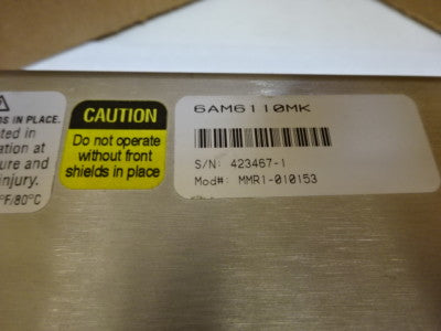 DAKOTA INSTRUMENTS FLOW METER MMR1-010153 CONTROL SYSTEMS AS IS #89-01