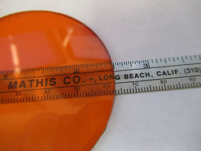 OPTICAL GLASS ORANGE FILTER OPTICS AS PICTURED &B9-FT-12