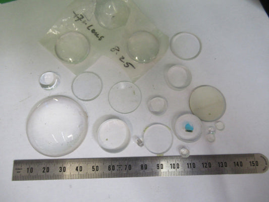 LOT OPTICAL GLASS LENSES ASSORTED LASER OPTICS NICE AS PICTURED U9-A-46