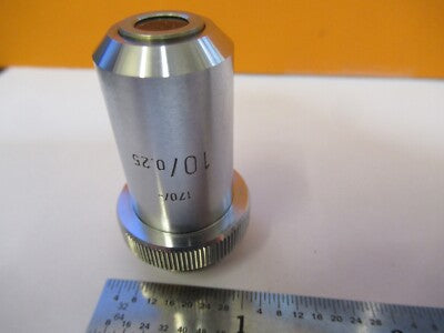 LEITZ GERMANY OBJECTIVE 10X /170 OPTICS MICROSCOPE PART AS PICTURED &4T-A-37
