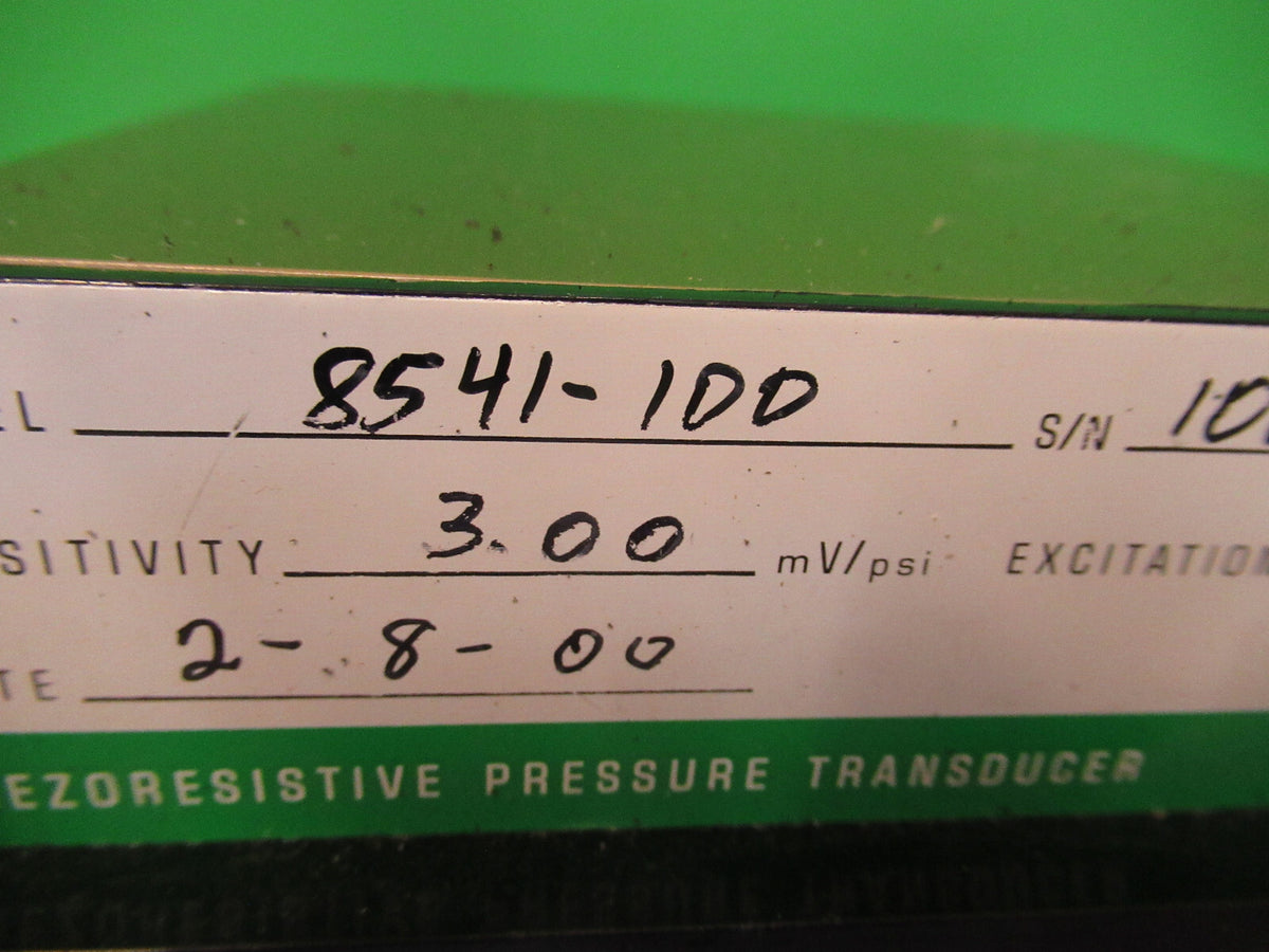 ENDEVCO MEGGITT 8541-100 PRESSURE SENSOR 100 psi  AS PICTURED G3-FT-15