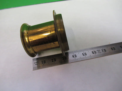 FOR PARTS ANTIQUE LONDON BRASS EYEPIECE LENS MICROSCOPE PART AS PICTURED X6-A-96