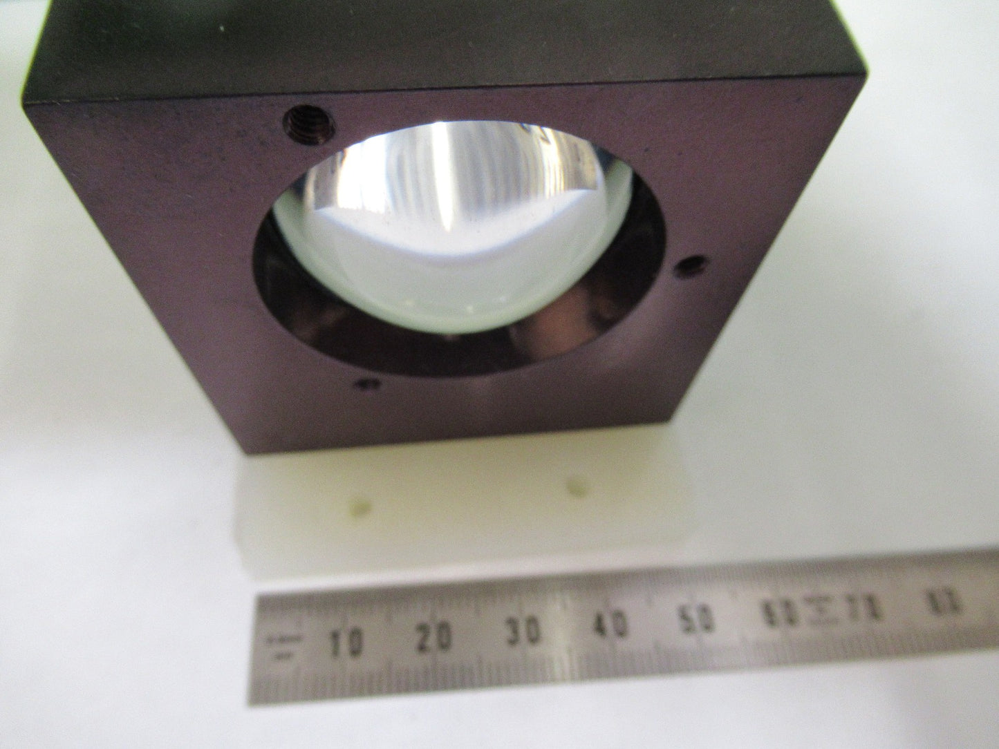 OLYMPUS JAPAN MOUNTED LENS DIFFUSER OPTICS MICROSCOPE PART AS PICTURED T6-B-11