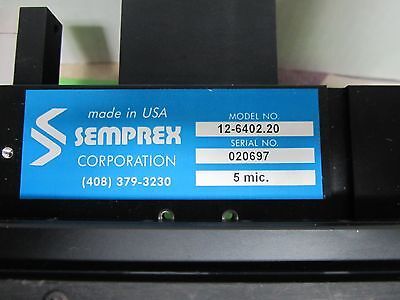 MICROSCOPE PART SEMPREX STAGE SPECIMEN TABLE MICROMETER #ZP-2