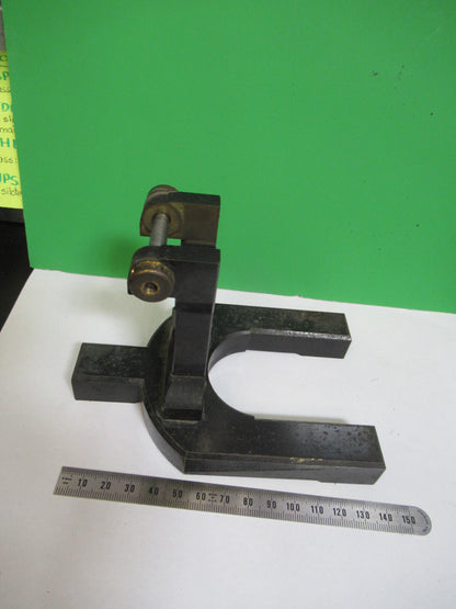 Antique Carl Zeiss AG Jena Horseshoe Base Microscope Part