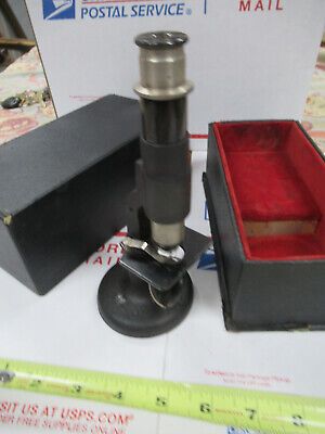 COLLECTABLE ANTIQUE WOLLENSAK MINI MICROSCOPE AS PICTURED R5-A-22