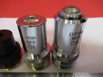 LOT TASCO OBJECTIVES 4X 10X 40X OPTICS MICROSCOPE PART AS PICTURED  T7-A-05